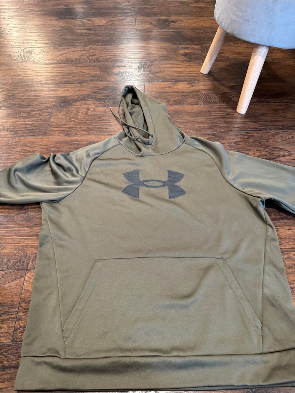 Under Armour Olive Hoodie with Chest Logo
